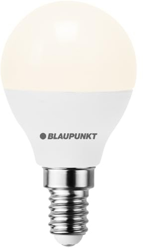 Lampadina LED Blaupunkt G45 Sfera, lampada LED, attacco a vite E14, 6W, sostituisce da 50W, bianco caldo 2700K, non dimmerabile, 595 lumen, interno esterno, 1 pezzo (confezione da 1)