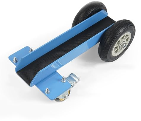 Dolly de Panel, Plataforma Rodante de Losa de Piedra con Rueda de Goma Maciza de 20 Cm (8 Pulgadas), Capacidad de 500 Kg (1100 Lb), para Mover Madera Contrachapada(50cm)