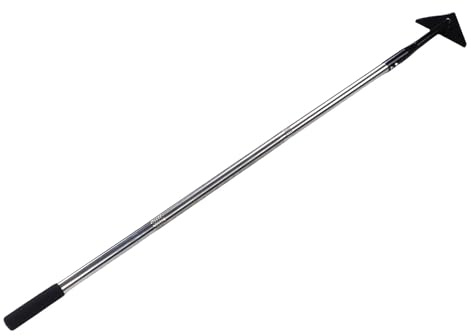 Asixxsix Azada Triangular, Ajustable de 145 Cm, Azada de Jardín de Acero Al Carbono para Desmalezar, de Jardín de Largo con Cabezal Desmontable para Cavar, Aflojar el Suelo y Cultivar