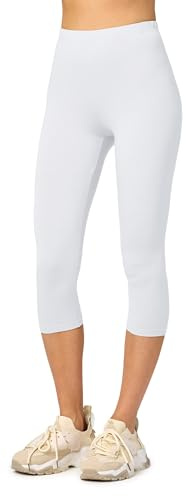 Merry Style Leggins 3/4 MS10-144 (Blanco, L)