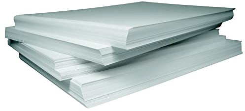 Fuduu.de - ÖKO Wachspapier weiß, Bogen, 12,5 kg Karton verschiedene Größen (Brotpapier, Burger Papier) (1/4 Bögen = 37,5x50 cm)