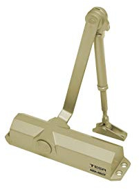 Tesa Assa Abloy CT180134NOR Cierrapuertas Brazo Articulado Para Puertas Oro Con Retención CT1800