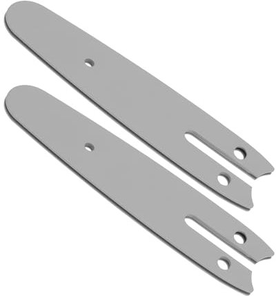 YINETTECH 2PCS Manganese Steel Electric Chainsaw Guide Plate Guide Bar for 4 Inch Mini Handload Chainsaw Woodworking Trimming Garden Chain Saw