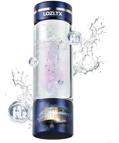 Hochwertige Wasserstoff Wasserflasche【24h stabile H₂-Aktivität & SPE-Technologie】【SilberTec 360° – 99,9 % Keimfrei】 Hydrogen Water Bottle mit Ein-Knopf-Bedienung, 3-Minuten-Zyklus & 24h H₂-Sperre