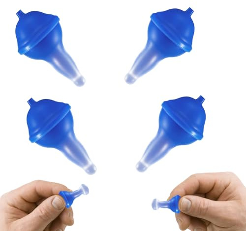 Inflatable Ear Plugs, 4 PCS Noise Reducing Ear Plugs, Reusable Silicone Earplugs for Sleeping, Travel, Work, Swimming, Deep Focus, Blue(Note: The Product Cannot Expand)