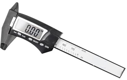 Digitala skjutmått Vernierskjutmått Plastmätare Mikrometer Linjal Mätverktyg Instrument 70 mm Elektronisk digital skjutmått Kolfiber Digital skjutmått