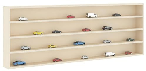 vidaXL Wanddisplay-Case Wandhalterung Beige 100 x 8,5 x 36 cm
