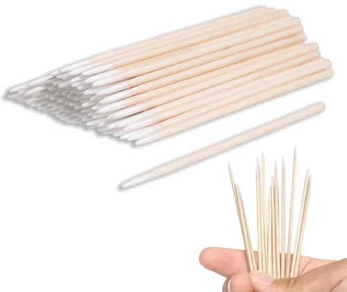 Weilin 500 Pcs Cotton Buds, Cotton Swab, Pointed buds for Eyebrow Tattoo Beauty Make-up Color Nail Seam Dedicated Dirty Picking Sticks,Nail Seam Dedicated Dirty Picking