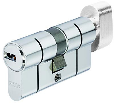 Abus - Eurocilindro puntos niquel 5 K y T Pomo lado 40mm