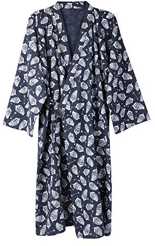Unisxe Peignoir de Bain Kimono Japonais Chemise de Nuit Lâche Ruban pour Femme Homme Pyjama Japonais Nuisette de Chambre Vêtement de Nuit Vêtement de Sauna Plage Piscine Hydrothérapie