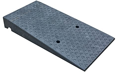 Car Curb Ramp, Heavy Duty Rubber Car Vehicle Curbside Driveway Ramp, Non-slip Wear-resistant Loading Ramp For Trailer Truck Bike Motorcycle (Color : Black, Size : 50x100x11cm) (Black 50x100x13cm)