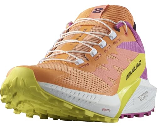 SALOMON Sense Ride, Zapatillas de Trail Running Hombre, Sense Ride 5 Bird Of Paradise/White/Sulphur Spring, 38 2/3 EU