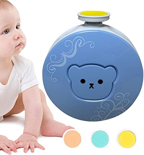 Tagliaunghie per bambini - Lima per unghie neonato - tagliaunghie funziona silenziosamente, tre teste di molatura, molatura rapida adatta casa, centro per bambini Imtrub