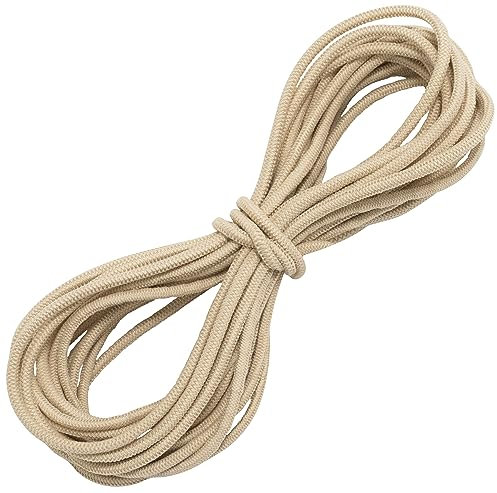 Aerzetix - C67273 - Elastico Decorativo Rotondo 5 Metri - Diametro 3mm - Colore Sabbia