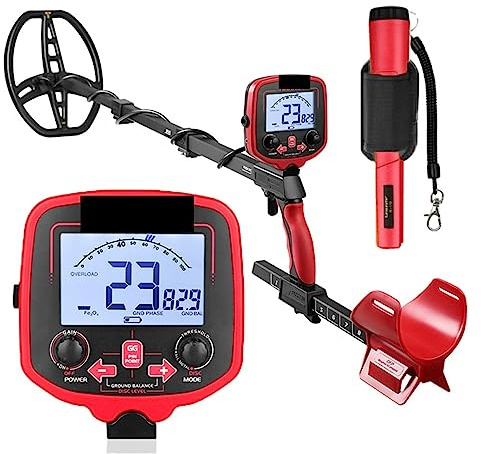 Rilevatore d'oro TX-850L High Sensitivity Treasure Hunter Pinpointer Bobina impermeabile Potenti rilevatori d'oro Design ergonomico e regolabile in altezza(With GP pointer)