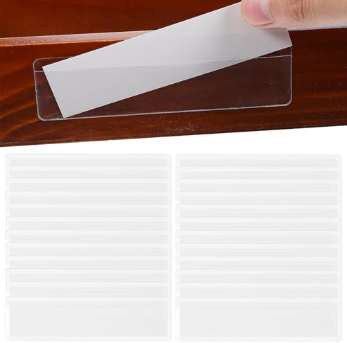 HYTROVE Selbstklebende Etikettenhalter Mit Papierlabels Transparente Organizer-taschen Praktische Aufbewahrung Für Büro Supermarkt Karten Sticker-organisation Langlebig Vielseitig Einsetzb