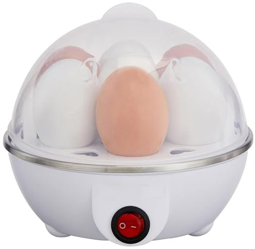 Egg Boiler | 3 Boiling Modes | Automatic Operation | Overheat Protection|75ml|Plastic|White