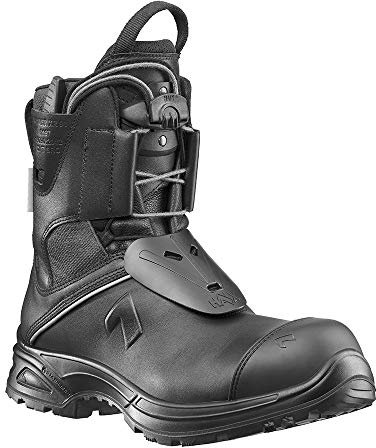 Haix Airpower XR91 Wasserfester Einsatzstiefel für Feuerwehr THW Rettungsdienst mit Durchtrittfester Resistenter PU-Sohle, Schwarz, 46 EU