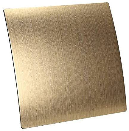 SolaDirect 4 in / 100 mm Bathroom Fan - Extractor Fan for Bathroom and Kitchen - IPX 4 - Turbo with Pull Cord (Gold - Escudo)