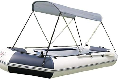 Couverture Supérieure Imperméable Bimini pour Bateau, Pare-Soleil pour Bateau De Pêche, Bateau en Caoutchouc, Couverture De Bateau Gonflable, Gris,Gris,YUYANAIAI