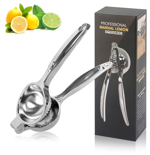 Zitronenpresse Handpresse Schweres Orangenpresse Manuell, Saftpresse Manuell Zitruspresse Manuell Limettenpresse Lemon Squeezer Orangensaftpresse Obstpresse Manuell für Küche, Bar, Restaurant