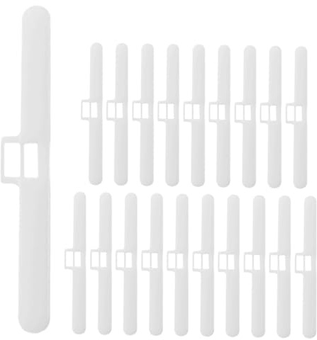 GAROZATION 20piezas Accesorios para Cortinas De Persiana Vertical De Repuesto para Puertas Correderas Soportes De Cortina y Lamas De Persiana Vertical Instalación Fácil y Versátil