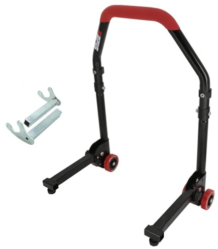 SEFIS M20 Motorradständer Set Hinterrad Motorradheber Serviceständer Heck Motorrad montageständer hinten Motorrad ständer Set Motorrad aufbocken klappbar (Adapter: Racing (Haken))