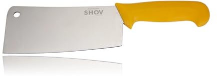 Shov Hacha grande de 23 cm de longitud de la hoja de acero inoxidable, mango ergonómico