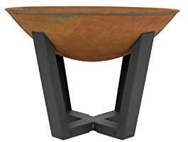 La Hacienda 58529 Icarus - Chimenea pequeña oxidada, óxido Natural y Negro, 41 x 56 x 32 cm