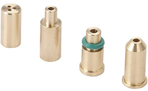 SMTHOME 4pcs remplacement adaptateur de recharge de gaz en laiton pour S T Dupont briquet jaune/rouge/vert/bleu Caps pièces de réparation bricolage