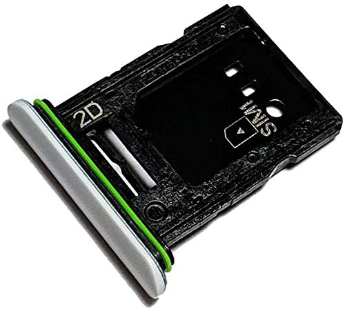Simkartenhalter und Micro-SD Speicherkartenfach für Sony Xperia 10 III (XQ-BT52), Original Ersatzteil, Weiß