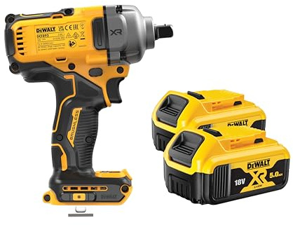 DEWALT DCF892P2T-GB 1/2 in5Ah Cordless Impact Wrench, UK Plug