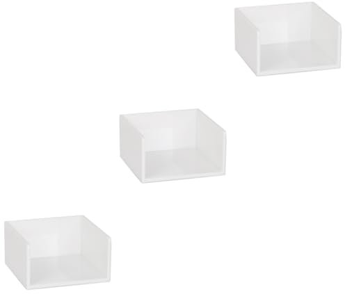 MAGICLULU 3stücke Multifunktionale Schreibtisch-notizenbox Selbstklebender Zettelhalter Kompakte Aufbewahrungslösung Für Büro Und Zuhause Weiß Für Notizen Zettel Und Organizer