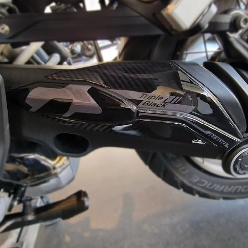 Resin Bike Motorcycle 3D Stickers Compatible with BMW R 1300 GS Triple Black 2023-2026. Bike Protection Swingarm From Bumps And Scratches. Sticker 3D Resin Gadget Moto