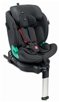 GT I-Size Auto-Kindersitz Reboarder, Gruppe 1/2, 9-18 kg, 76-150 cm, Schwarz