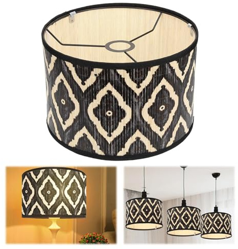Paralume per lampada, paralume e27, paralume medio a tamburo per lampada da tavolo, lampada da comodino e lampada da terra - 30cm x 20cm