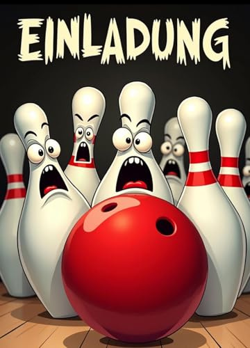 ZETTMANN Bowling Einladungskarten Kindergeburtstag Jungen & Mädchen - 10er Set Einladung zum Geburtstag - beschreibbar - Einladungskarten Geburtstag - Geburtstagseinladungen (Bowling)