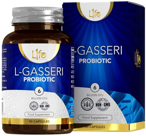 LN Lactobacillus Gasseri | 90 Lactobacillus Gasseri Probiotische Kapseln - 6 Mrd. KBE Probiotika L-Gasseri pro Kapsel | Gentechnik-, Allergen-, Milch- & Glutenfrei | Hergestellt in GB