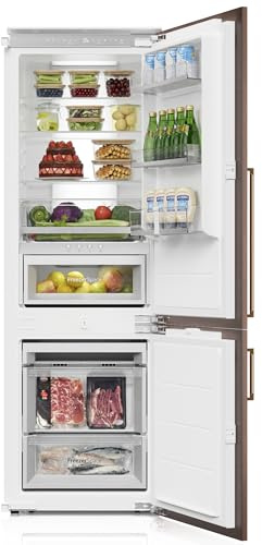Ca'Lefort 22 Panel Ready Refrigerator with Bottom Freezer, 3-zone Temperature Control, Built-in Panel-Ready Fridge Perfect for Modern Kitchens, 9.72 cu.ft (Panel Not Included)