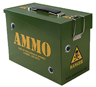 Kombat UK Military/Army Style Ammo Box/Tin