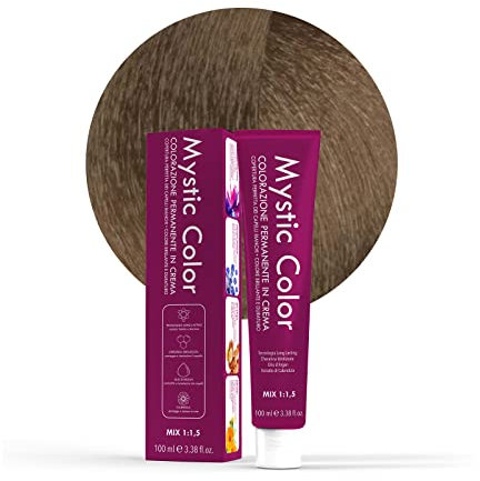 Mystic Color - Colore Biondo 7 - Tinta per Capelli - Colorazione Professionale in Crema a Lunga Durata - Con Cheratina Idrolizzata, Olio di Argan e Calendula - 100 ml