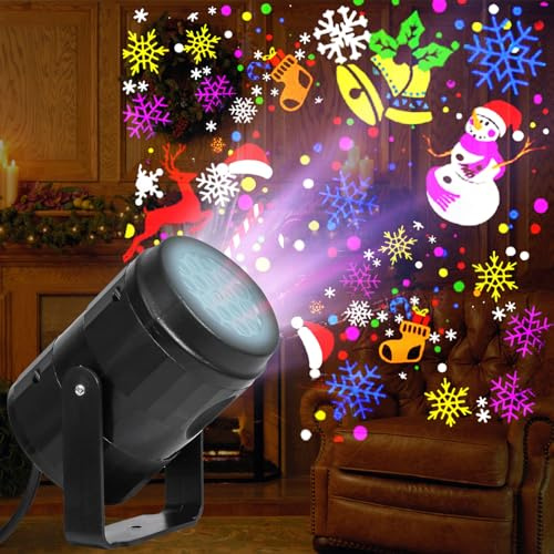 Weihnachten LED Projektionslampe|Neues Upgrade Projektor Weihnachten Für Die Innendekoration Weihnachtsfeier Hochzeit Party Garten Weihnachtsdeko Christmas lights Weihnachtsbeleuchtung Fenster Deko