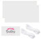 MIPIACE 2 Set 120x60cm Blanko Banner Weiß mit Ösen - Polyester Selbst Gestalten mit 10m Hängendem Seil für Geburtstag, Jugendweihe, DIY Painting, Outdoor Bussiness Aktivitäten Display