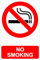 Cartello di avvertimento di sicurezza con scritta No Smoking Onduled, 300 mm x 220 mm