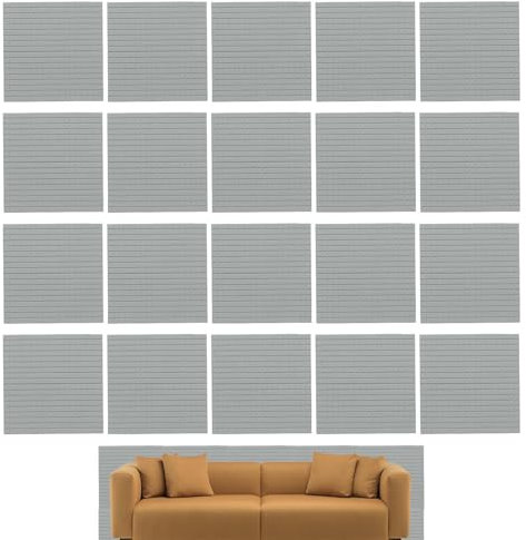 Rotolo di carta da parati a pannelli - Carta da parati a pannelli grigi, Carta da parati strutturata a pannelli | Copertina contemporanea decorativa realistica, applicazioni versatili, carta da parati