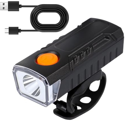 Bright Bikes Lights - Faro per bicicletta a modalità multipla, kit di luci impermeabili per bicicletta, lampada notturna ad alta luminosità, torcia da ciclismo con ricarica USB, per bici da città