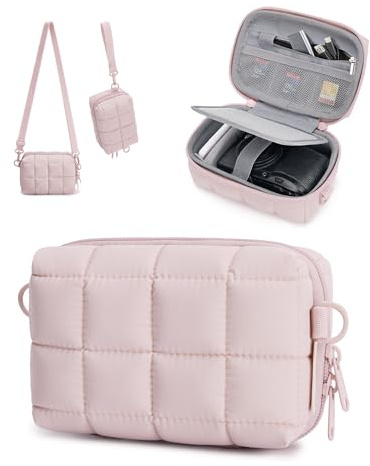 bagsmart Digitalkameratasche, Dehnbare Schutzhülle mit 2 Tragemöglichkeiten | leichte und wasserdichte kleine Kameratasche für Canon PowerShot/Sony DSCW800/DSCW830/GoPro
