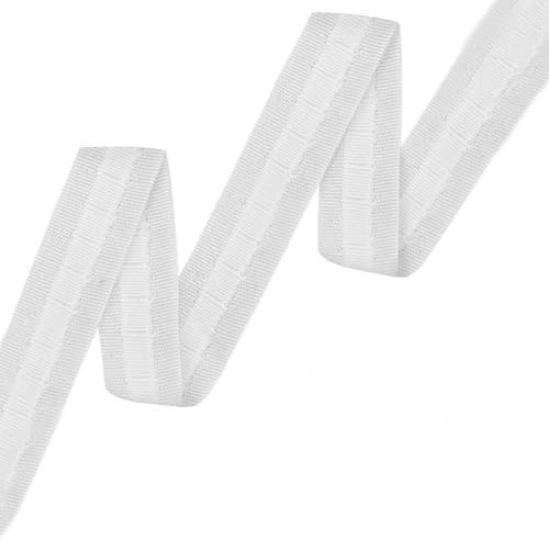 Yeenano Gardinenband Kräuselband,30M×2.5CM Kräuselband Gardinen,Vorhangband Zum Aufnähen,Wellenband Gardinen, Faltenband für Gardinen,für Gardinenhaken,Kräuselband Zum Aufbügeln für Deko Schlafzimmer