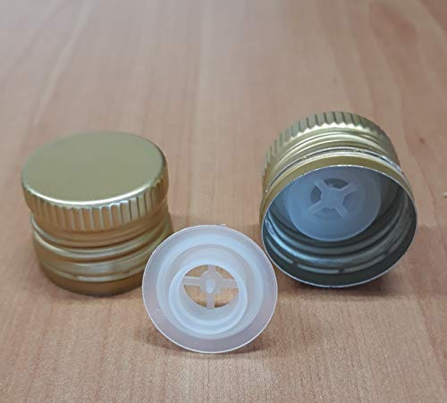 3DCompany 50 Tappi prefilettati 31,5x24 con salvagoccia per Bottiglie marasca Olio
