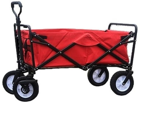 VONGAZ Faltbollerwagen Bollerwagen Handwagen Klappbarer Gartenwagen, Einkaufswagen, Einkaufswagen Für Outdoor, Camping, Angeln, Zugwagen Mit 4 Rädern Faltwagen Strandwagen Transportwagen (Color : C)